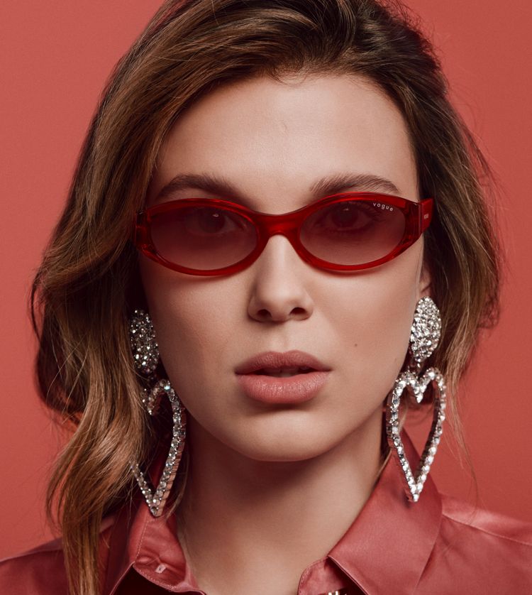 VOGUE: sunglasses in acetate - Pink  Vogue sunglasses VO 5414-S X MBB  (MILLIE BOBBY BROWN) online at